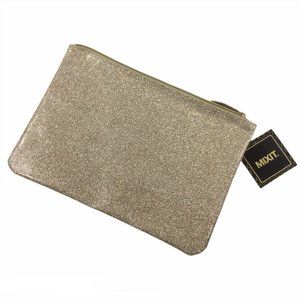 Girls Night Pouch, Makeup bag, Metal Color (Gold)